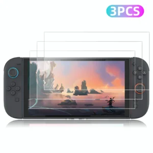 Film de protection en verre trempé anti-rayures pour Nintendo Switch 2 - 3PCS